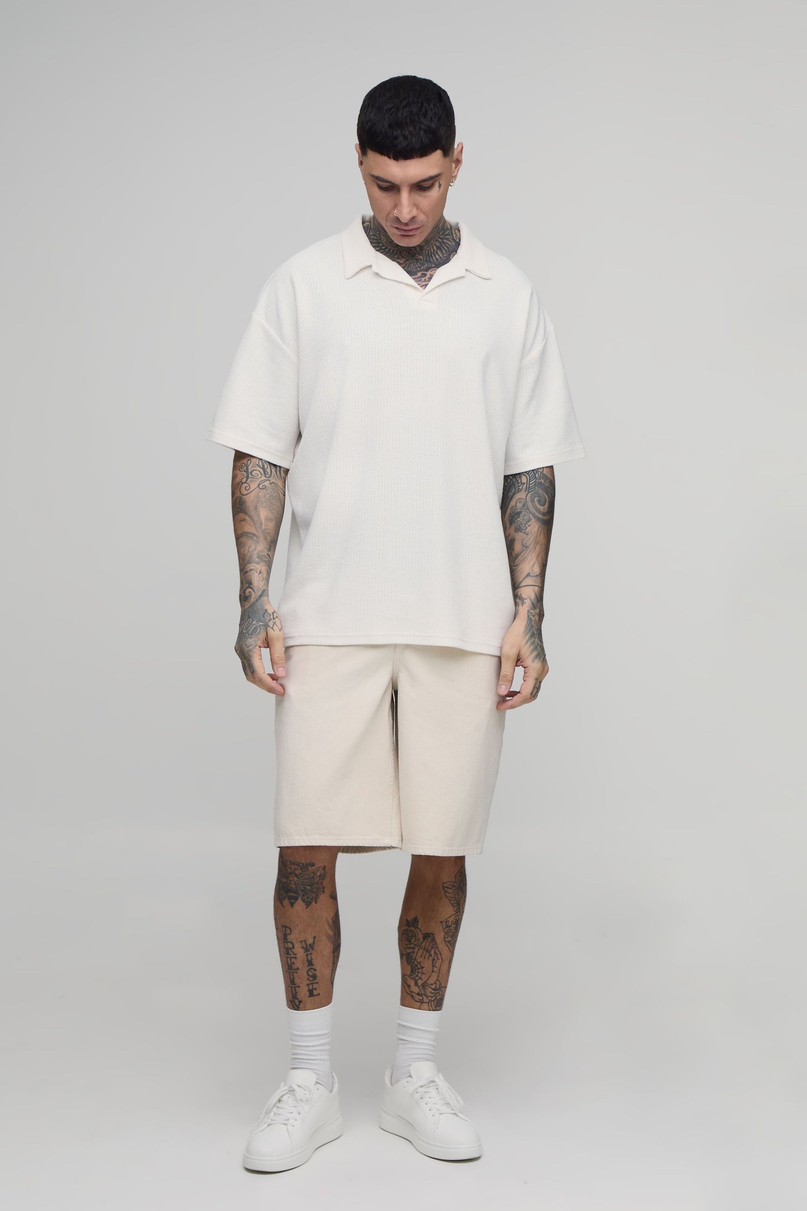 Polo oversize b col revers - Tall