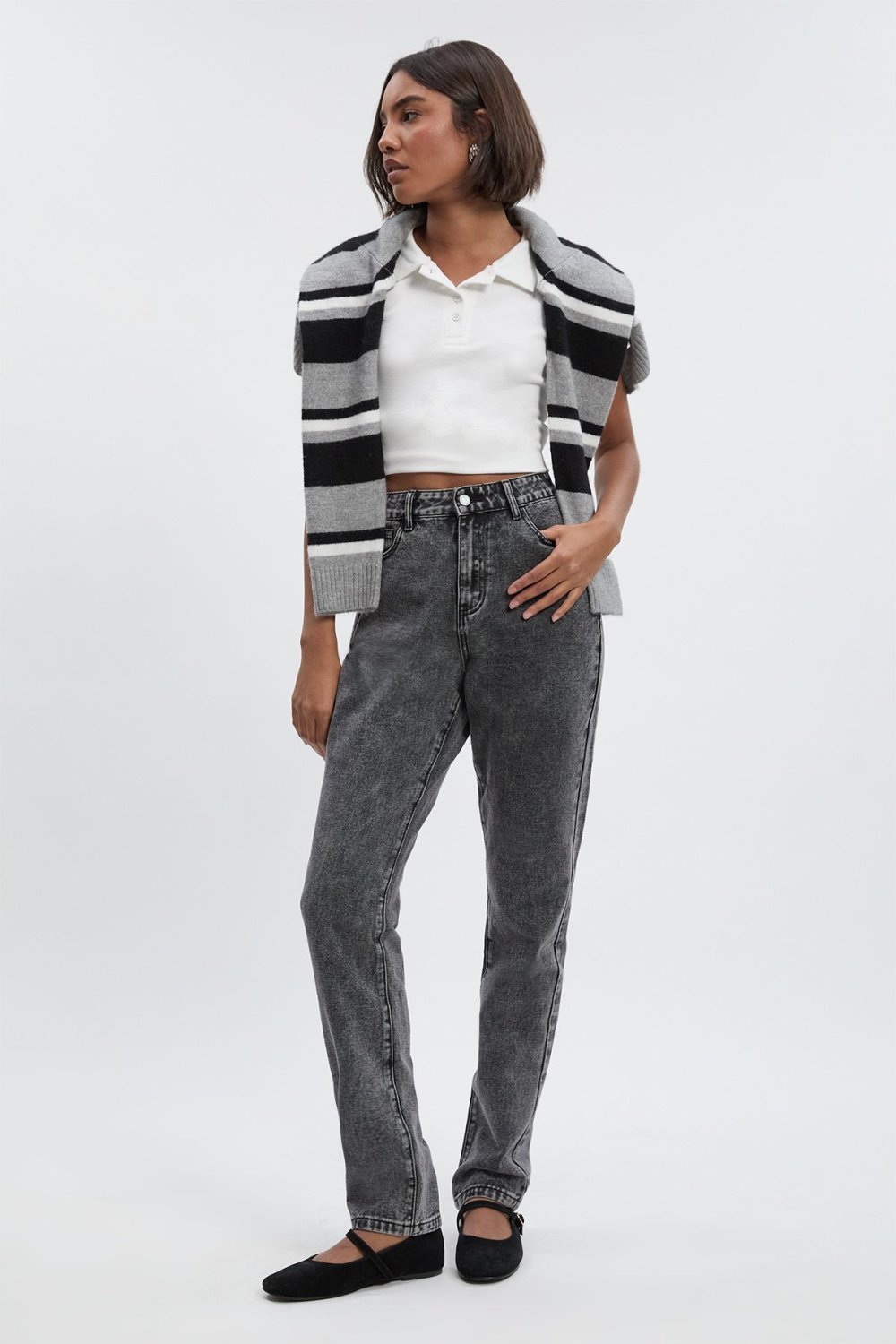 High-waisted mom jeans - Tall