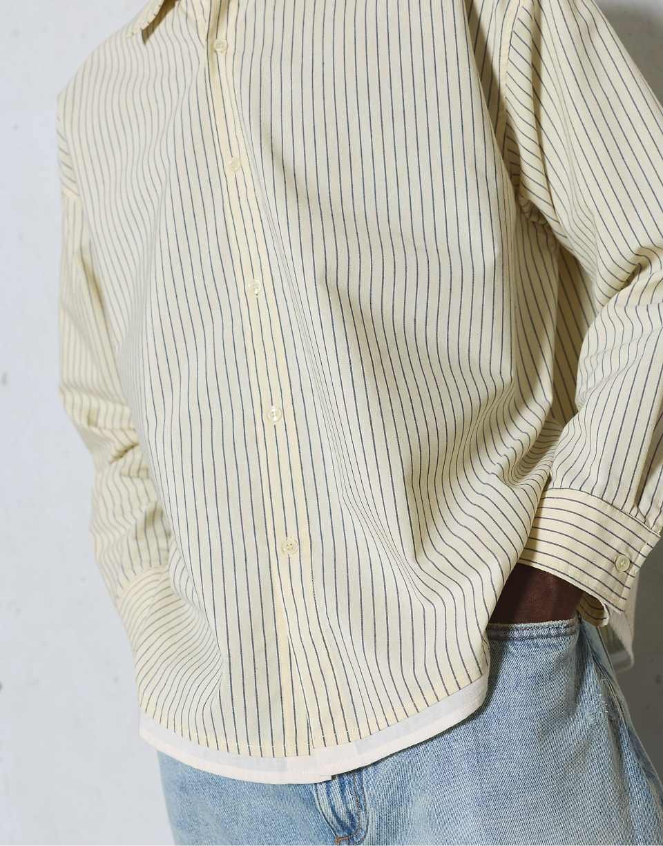 Vanilla striped long sleeve shirt