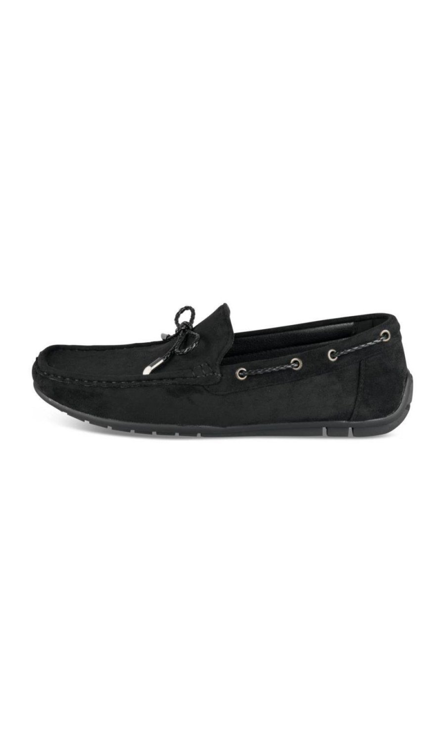Mocassins à cordon tressé noirs