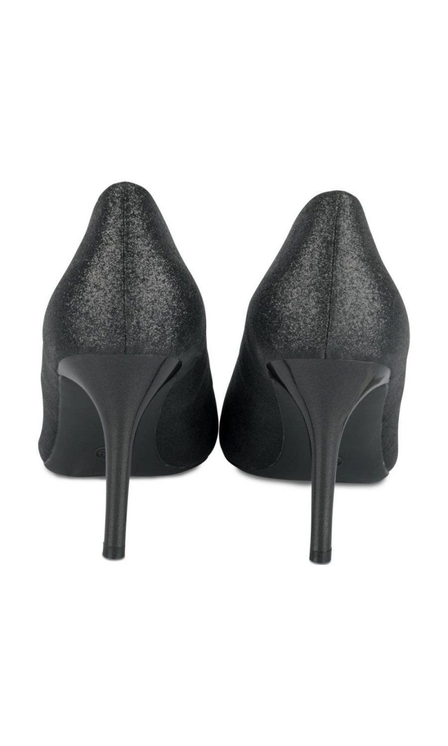 Escarpins à paillettes pointus noirs