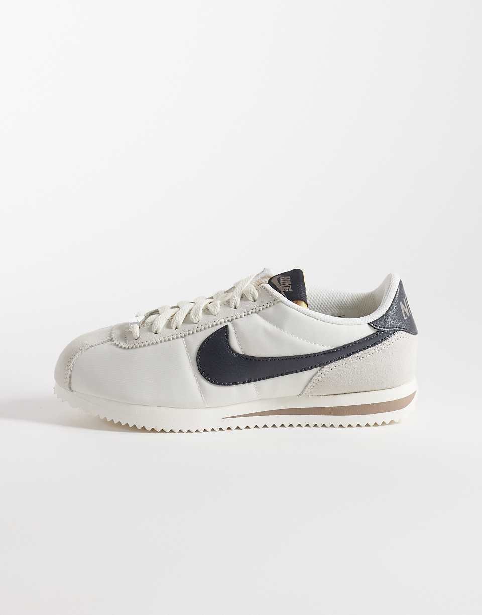 Cortez suede trainers in cream and black