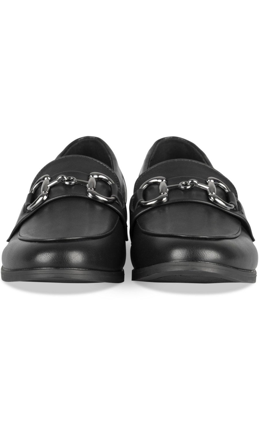 Mocassins à mors et petit talon noirs