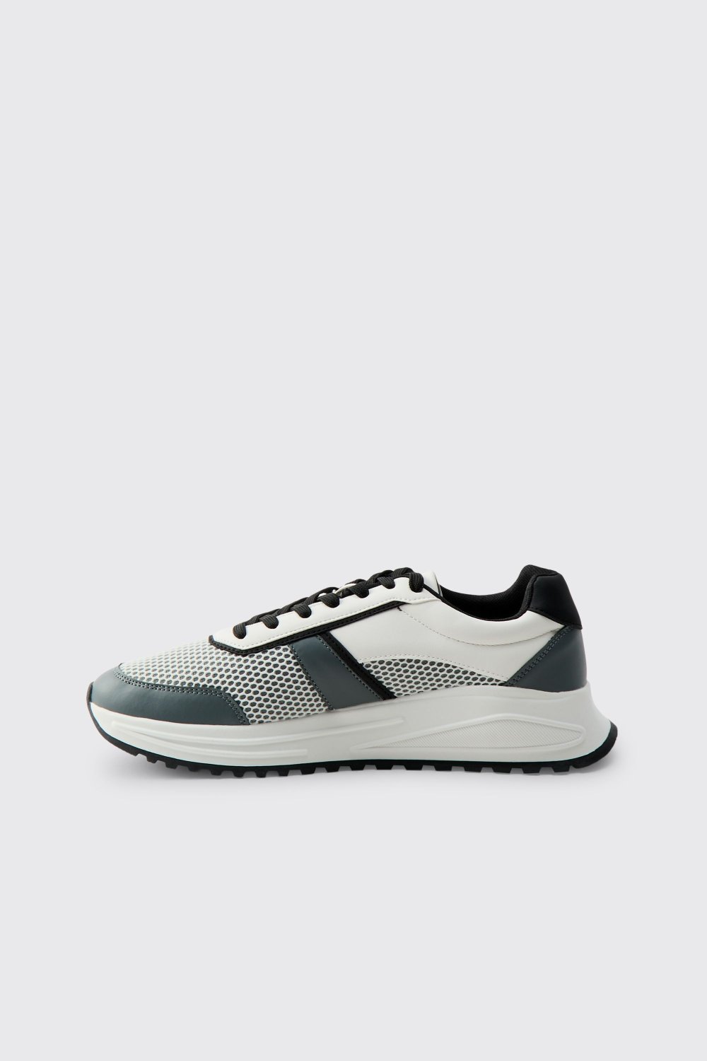 White mesh chunky trainers