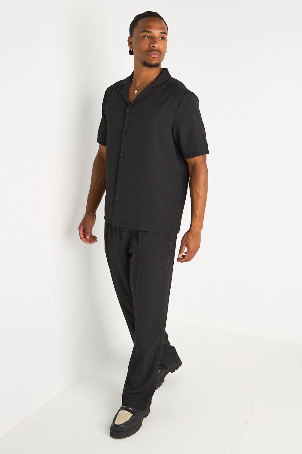 Ensemble chemise w pantalon fluide k7el