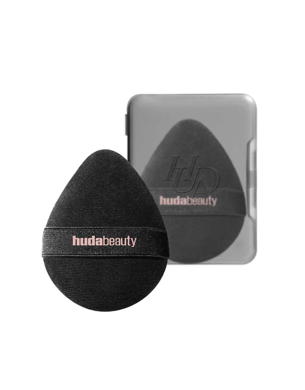Powder puff and sponge with carry case