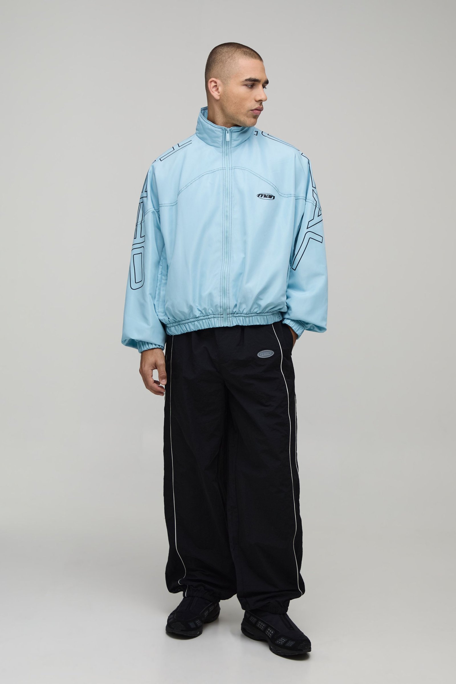Veste de sport oversize à grand graphique