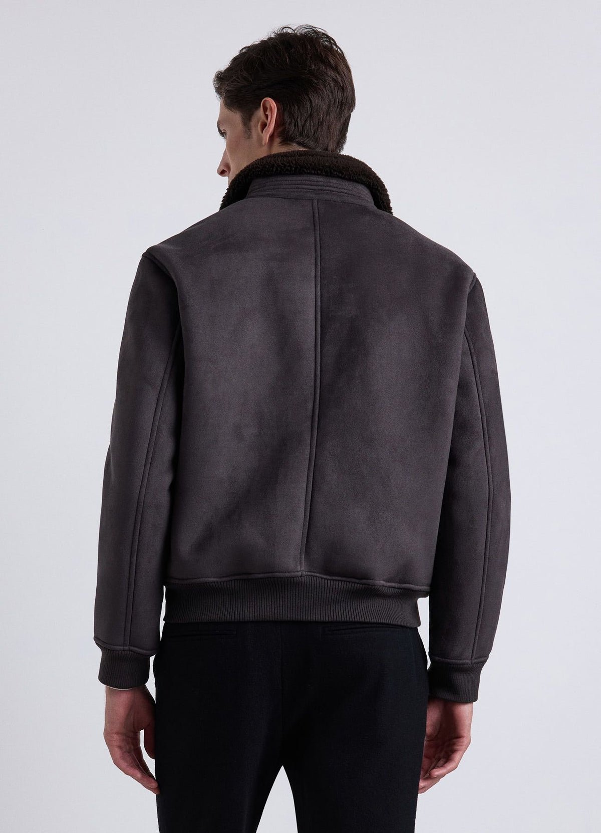 Bomber col montant doublé teddy