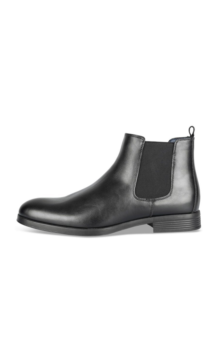 Black smooth Chelsea boots
