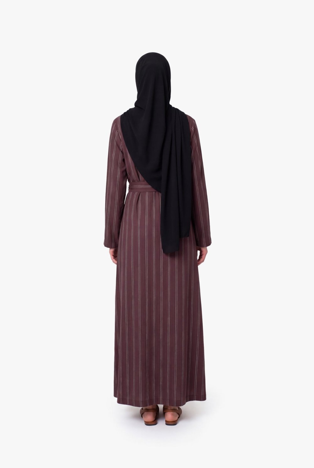 Abaya mkhtta m3a jupe mlfoufa - 9ehwi