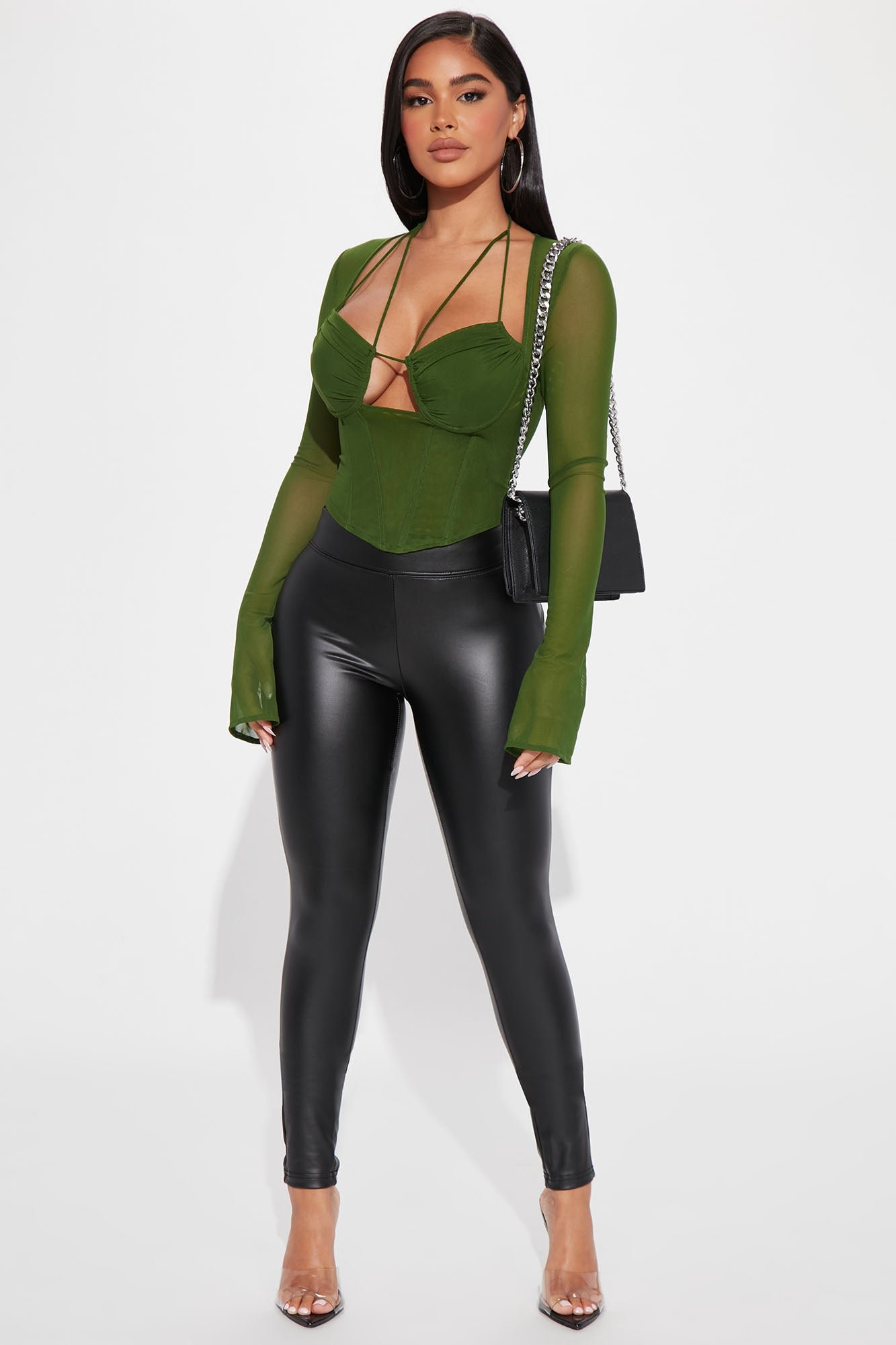 Top corset mesh