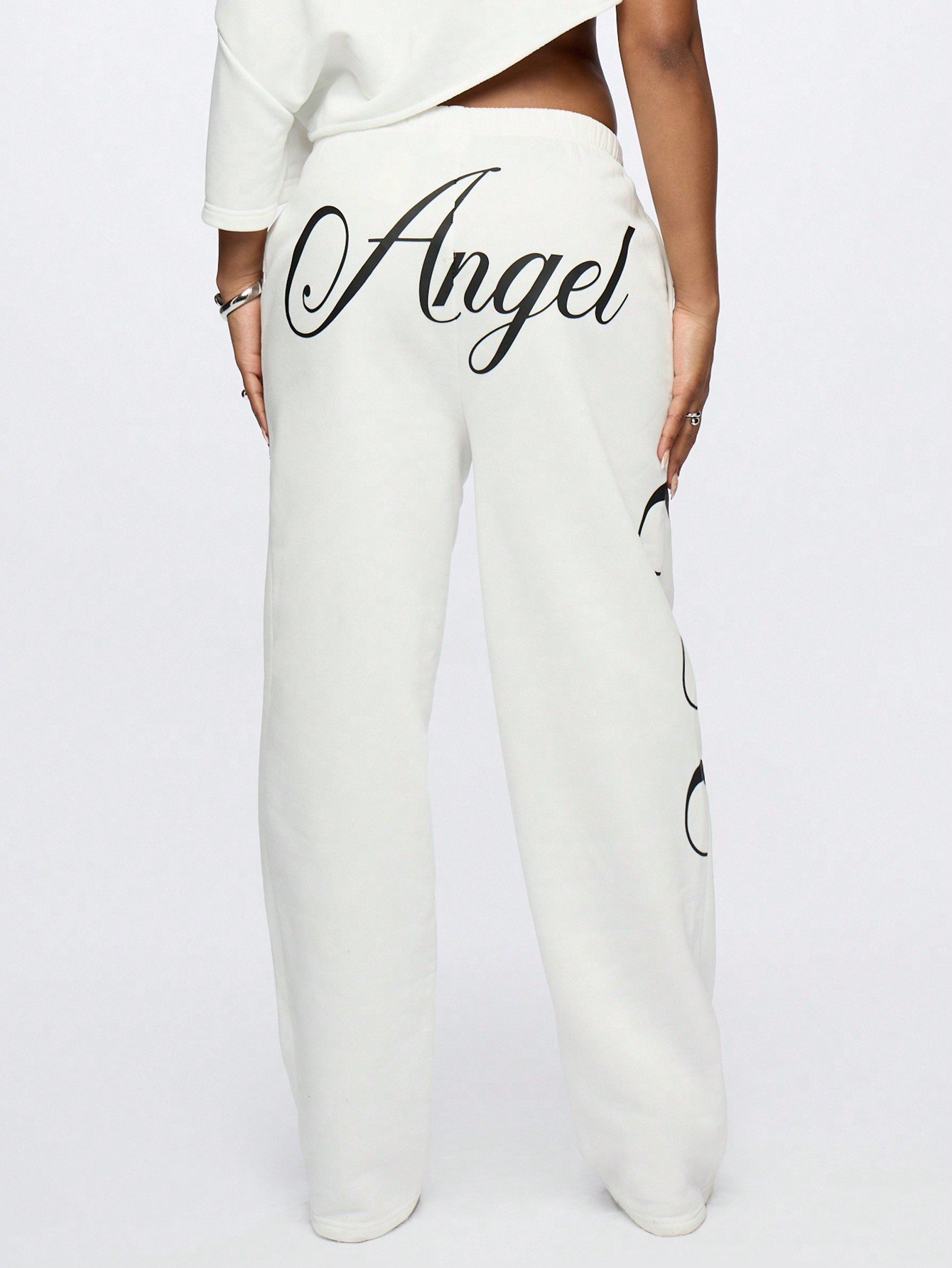 Pantalon De Jogging Doux Avec Imprimé Ange