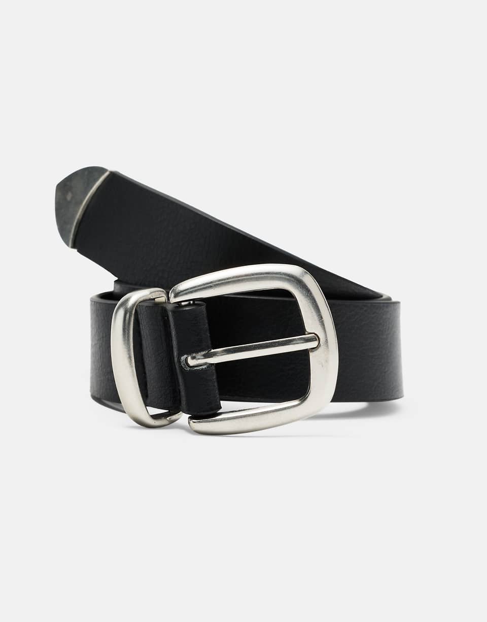 Ceinture effet cuir noire