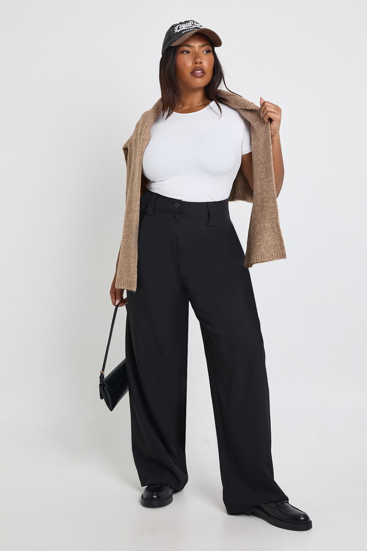 Pantalon tissé sur mesure - Grande taille
