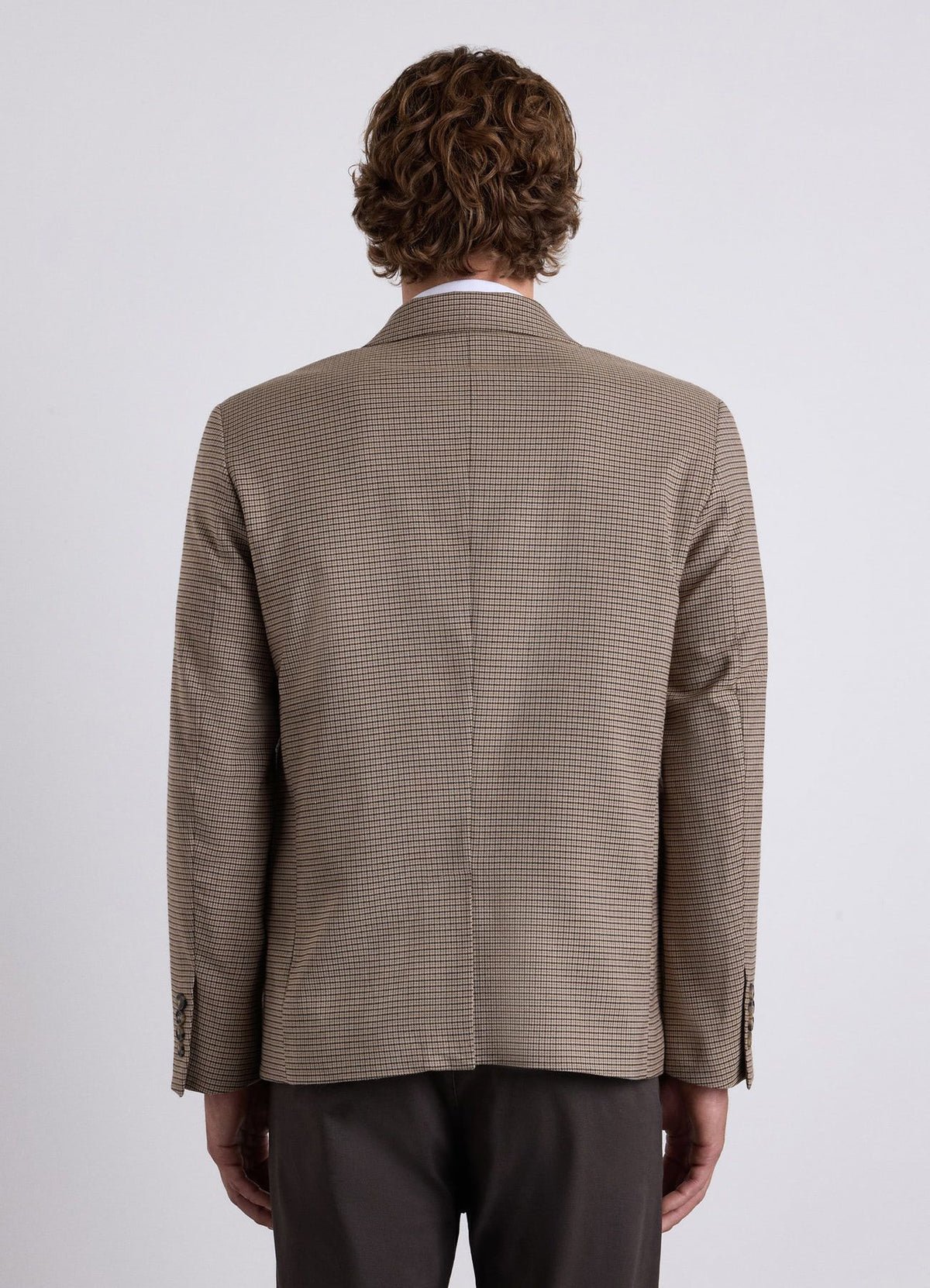 Lined boxy checked jacket