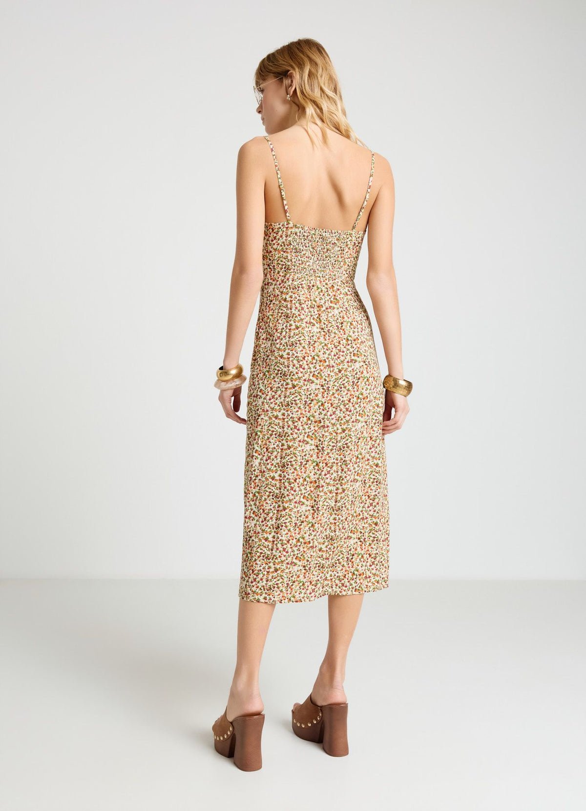 Floral maxi slip dress