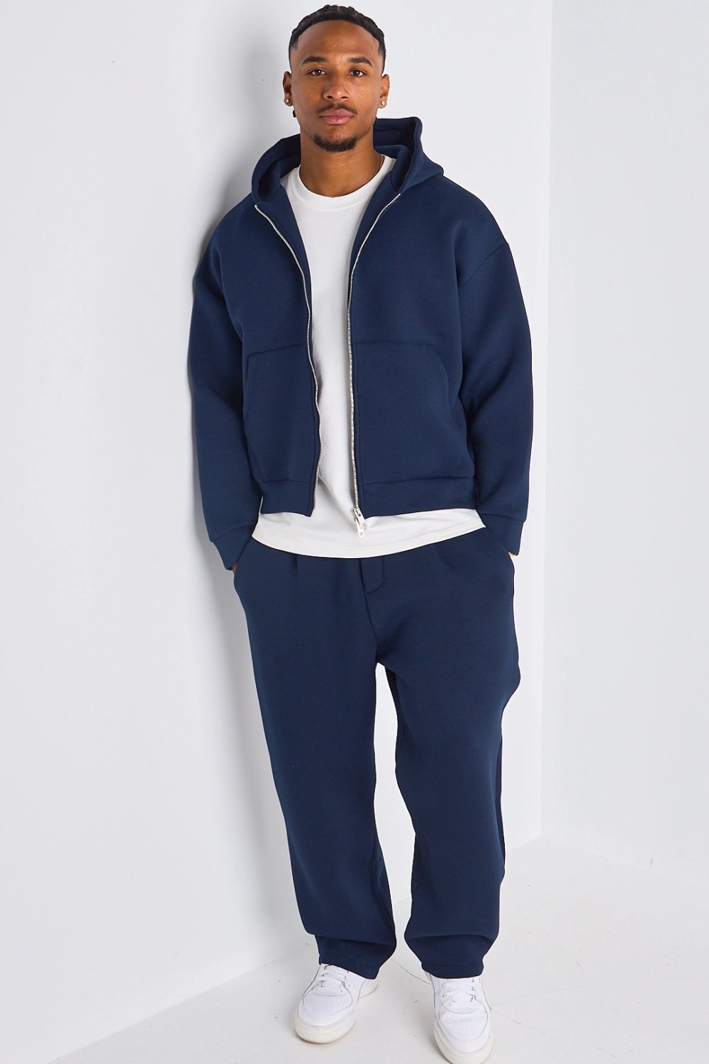 Survêtement veste à capuche et jogging bleu marine