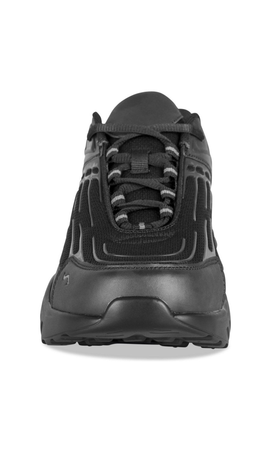 Black air bubble running trainers