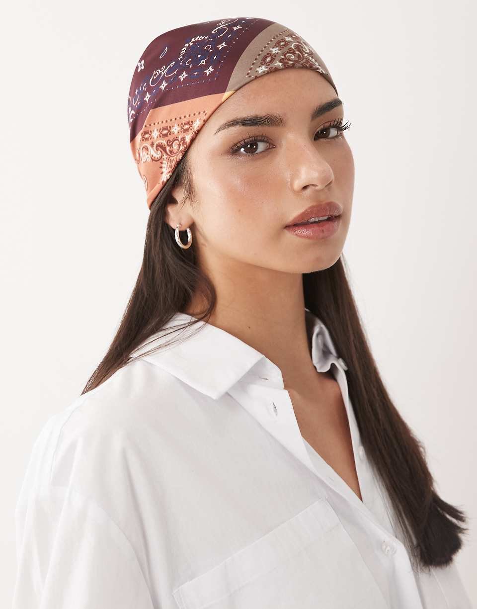 Foulard imprimé bandana - Multicolore