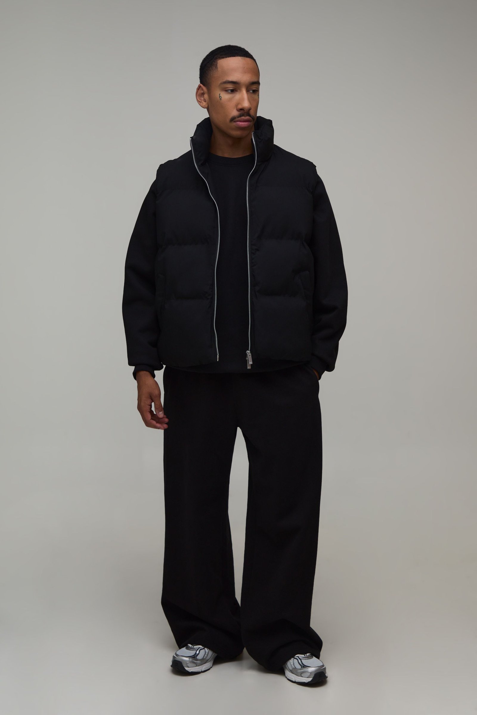 Gilet Matelassé Homme Coupe Regular Poids Moyen Essentiel