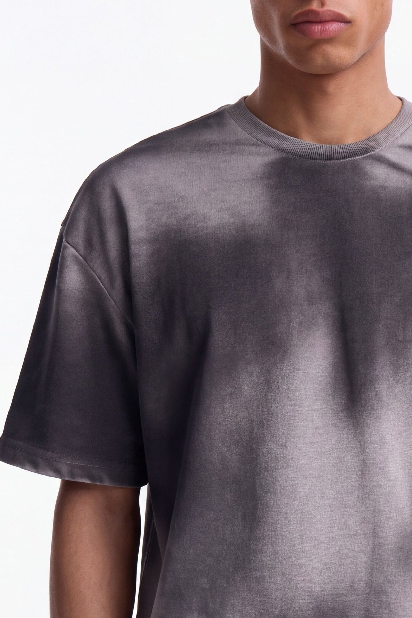 T-shirt oversize molleton délavé