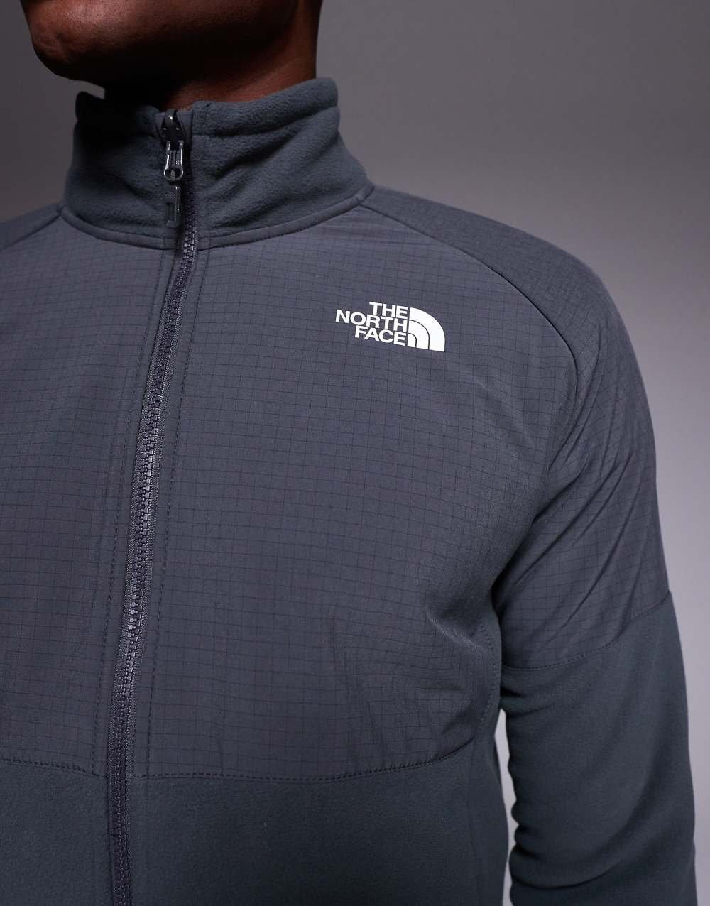 Glacier heavyweight fleece jacket in charcoal