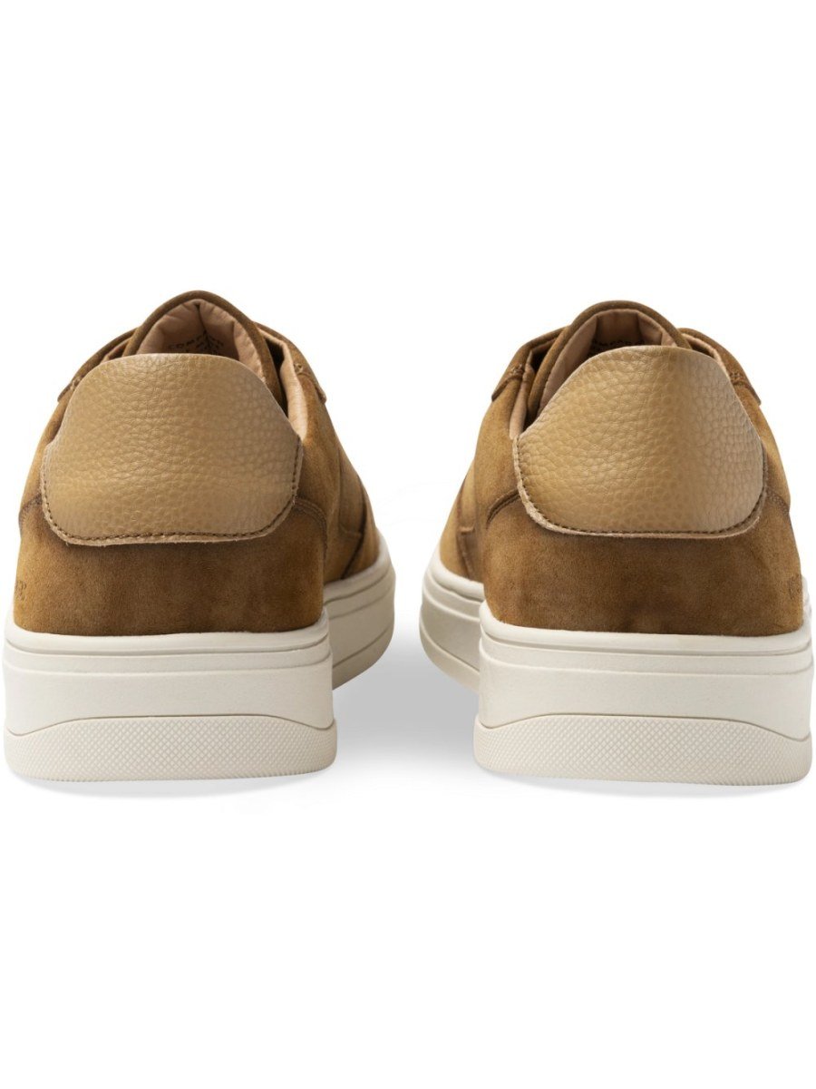 Baskets en suédine unies camel