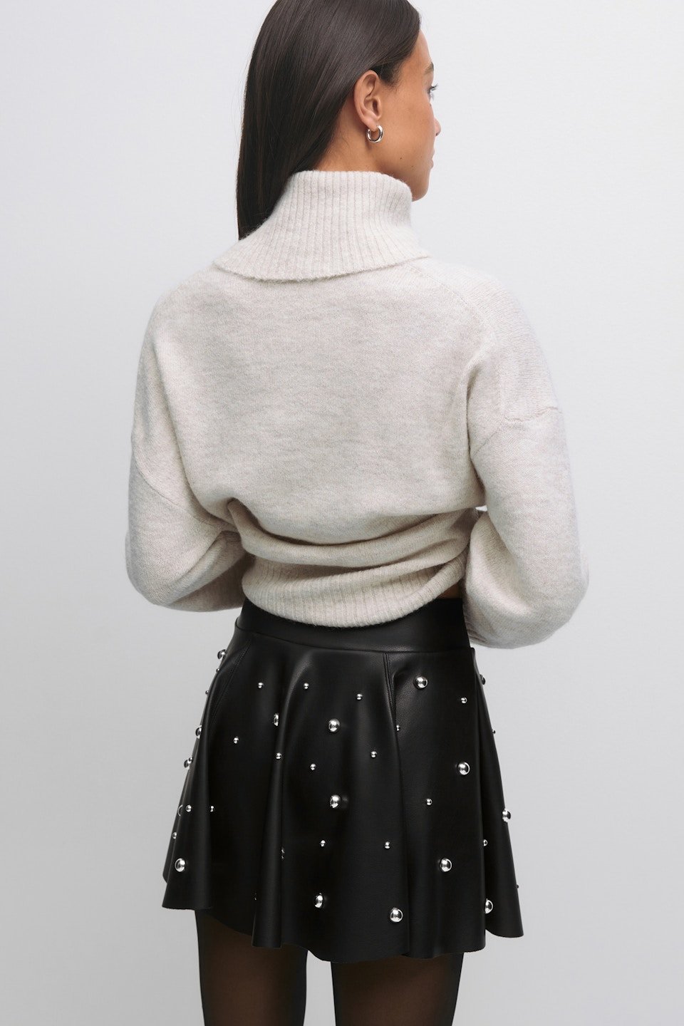 Pu mini skirt