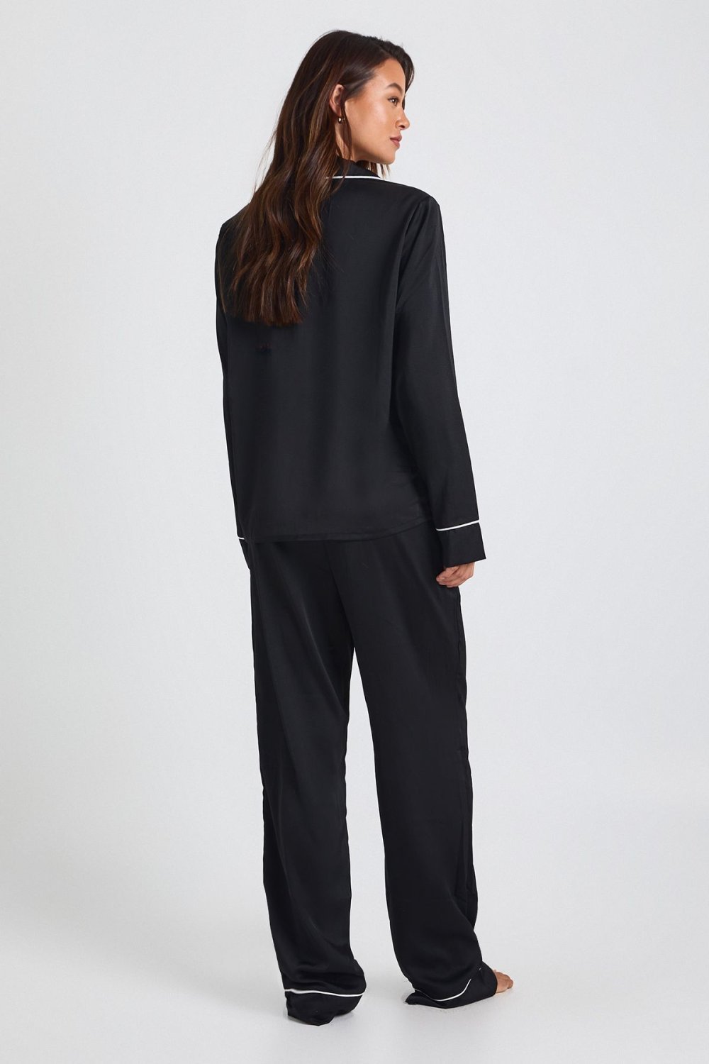 Satin shirt and trouser pyjama set - Tall