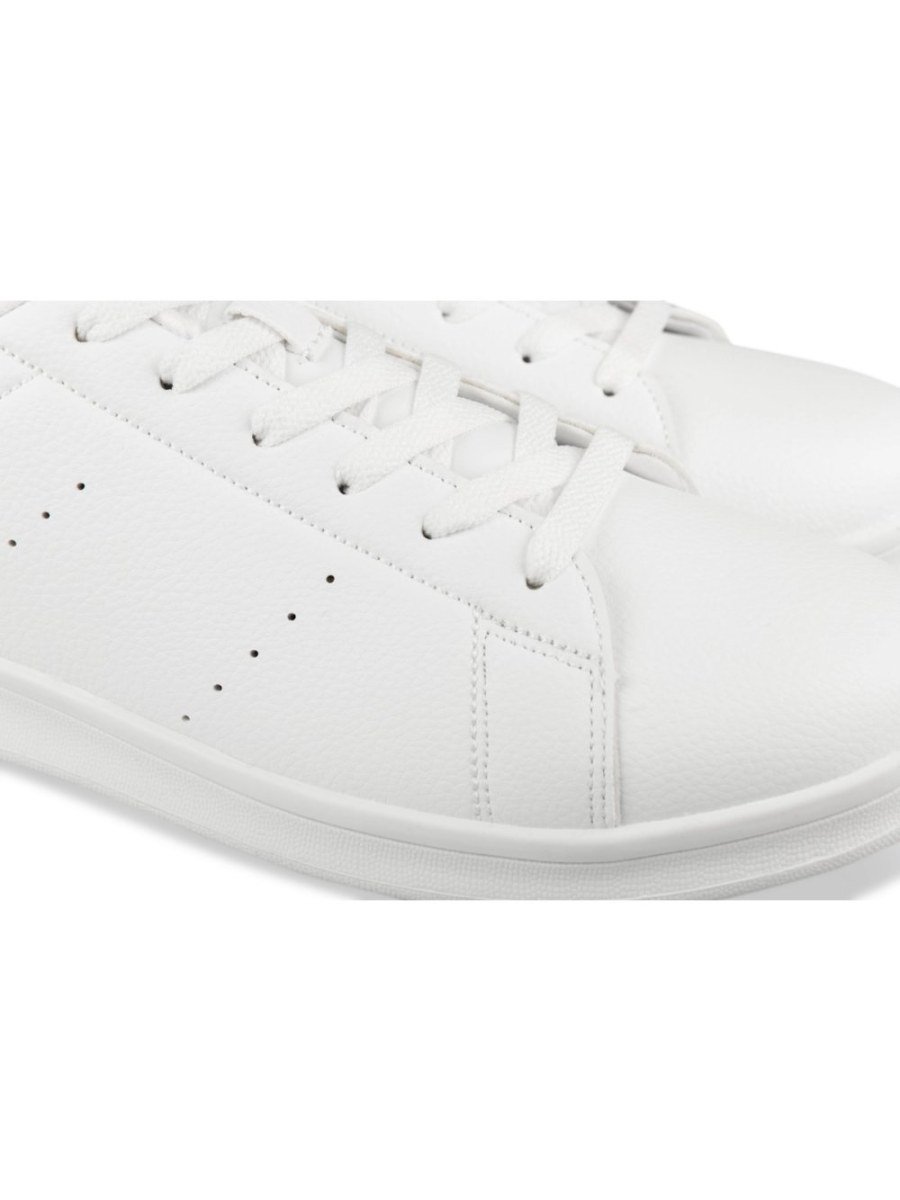 White and green perforated sneakers