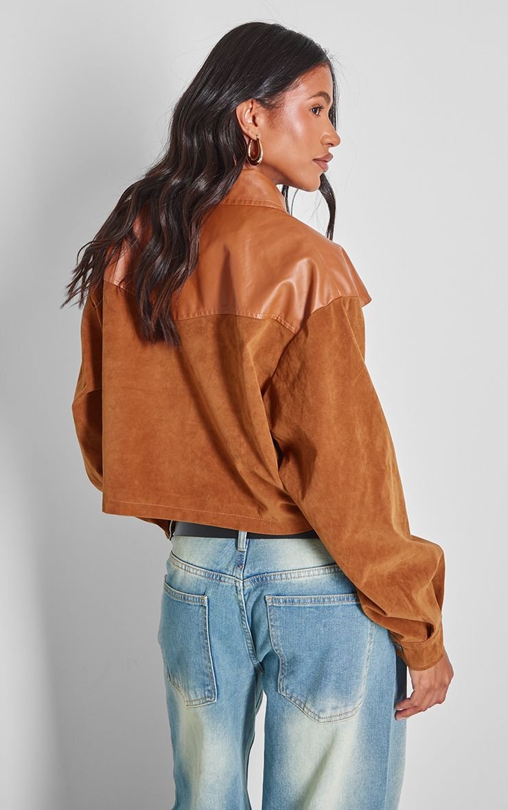 Veste western oversize f PU b panneaux