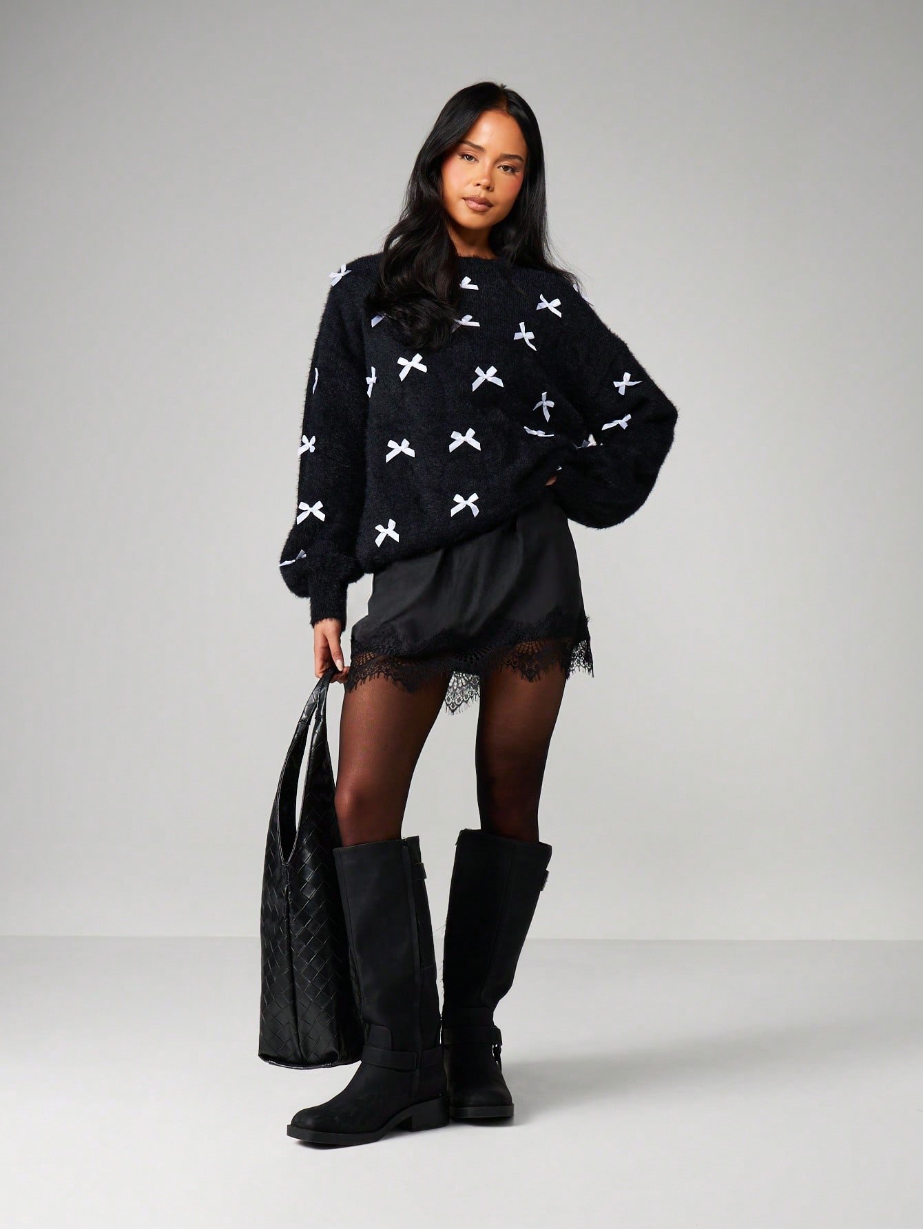 Pull Noël oversize tricot moelleux b fyoukat