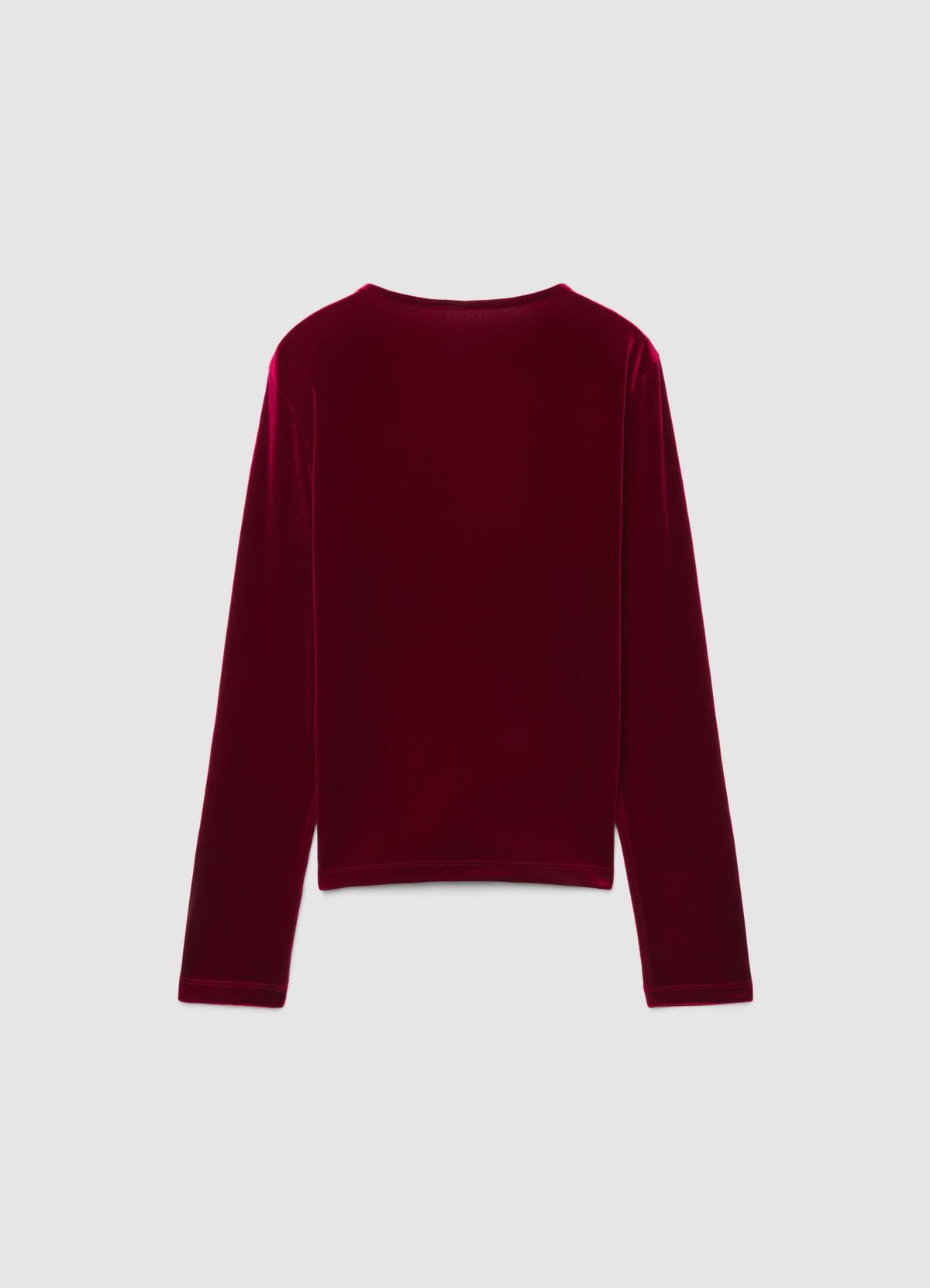 T-shirt col V mfroncé b bijou