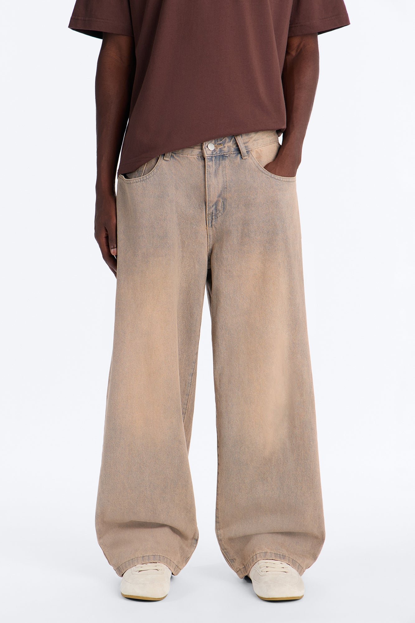 Jean baggy délavé