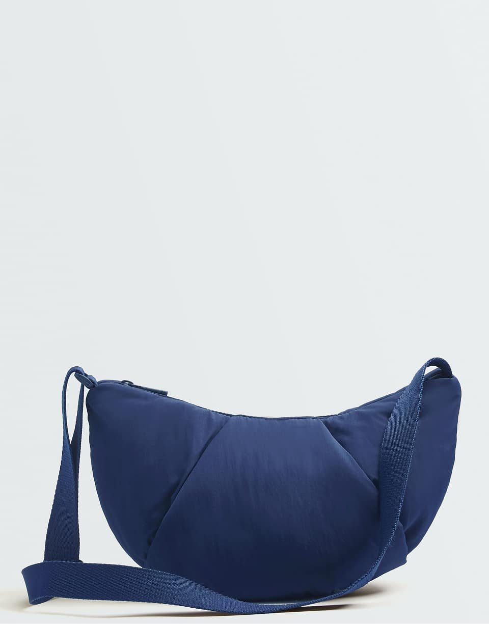 Sac bandoulière matelassé bleu