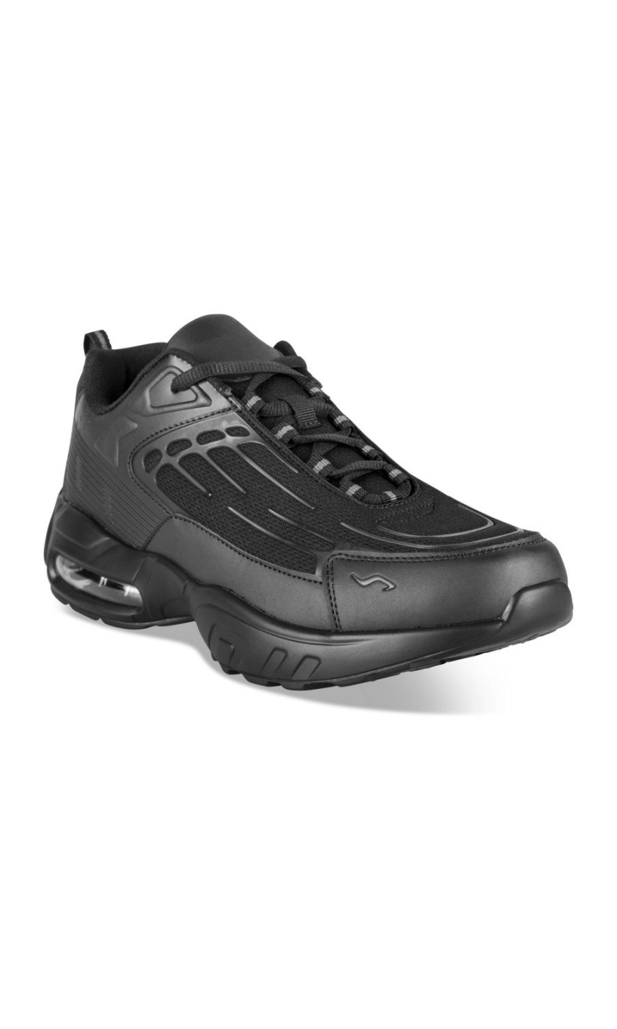 Black air bubble running trainers