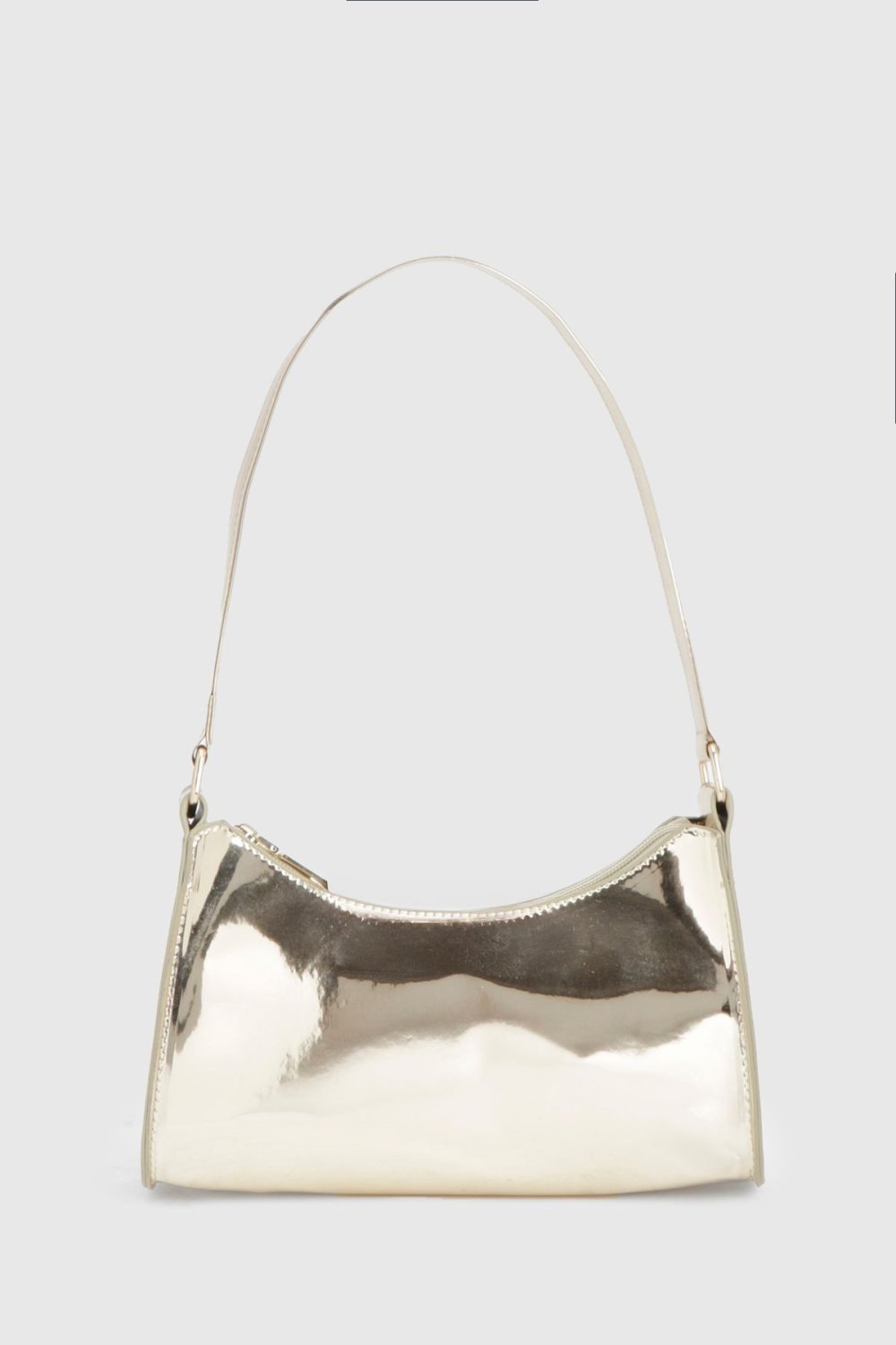 Metallic shoulder bag