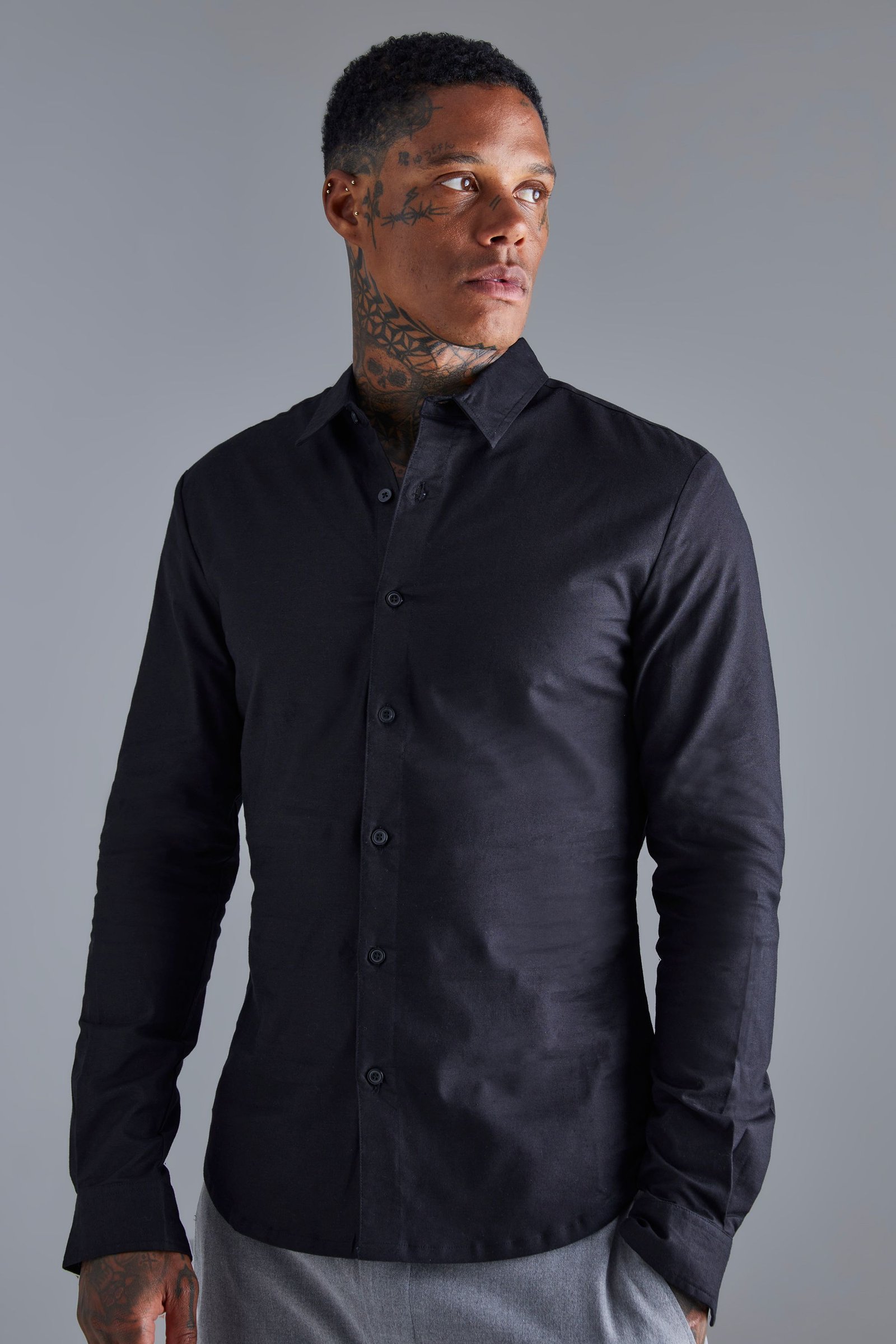 Chemise Manches Longues Coupe Ajustée