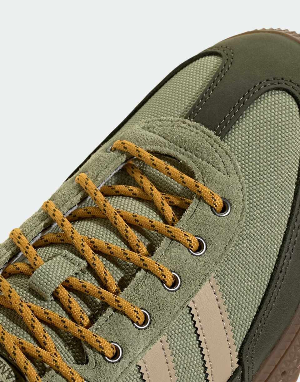 Handball Spezial WTR trainers in khaki and off-white with brown sole