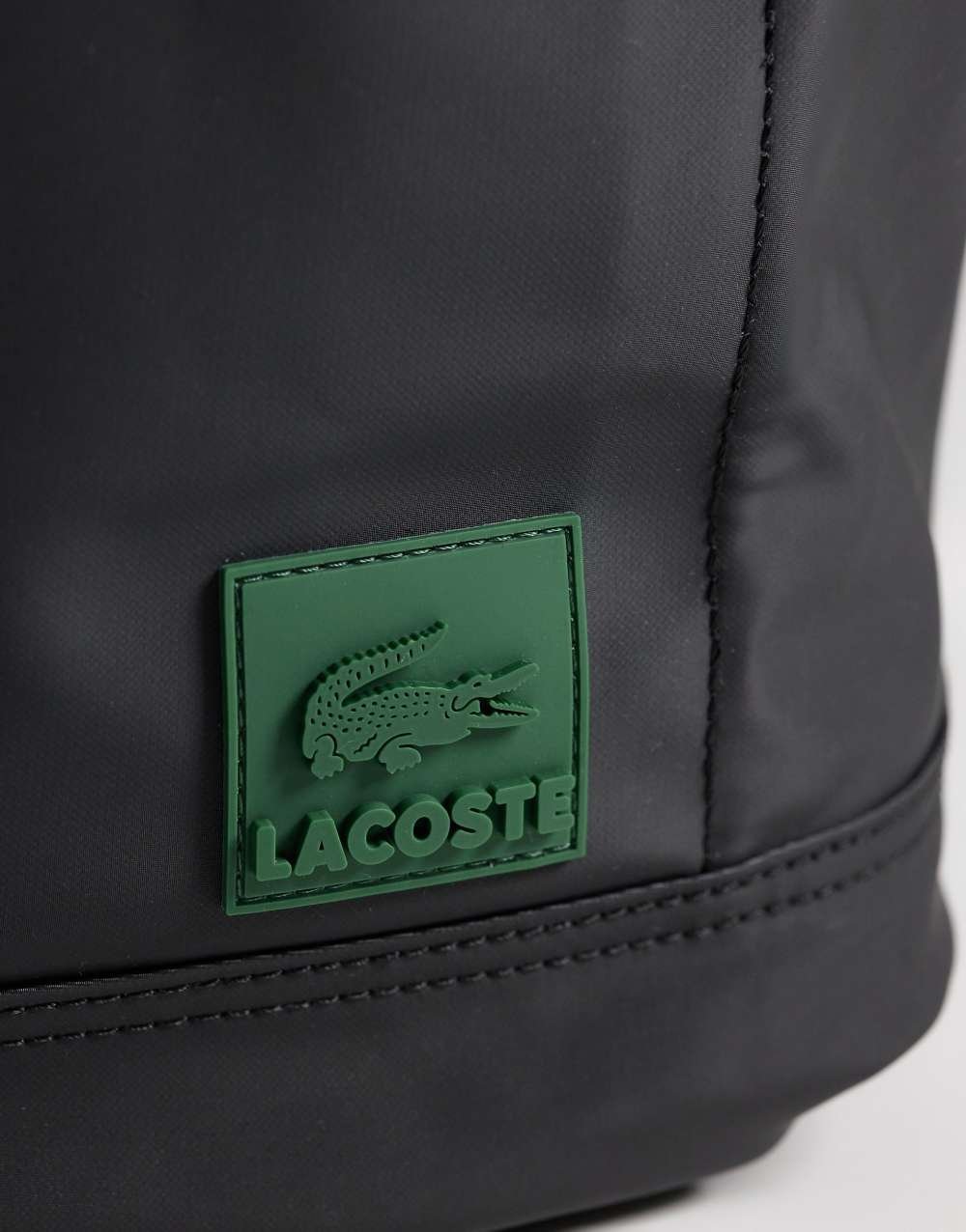 Flap backpack in black