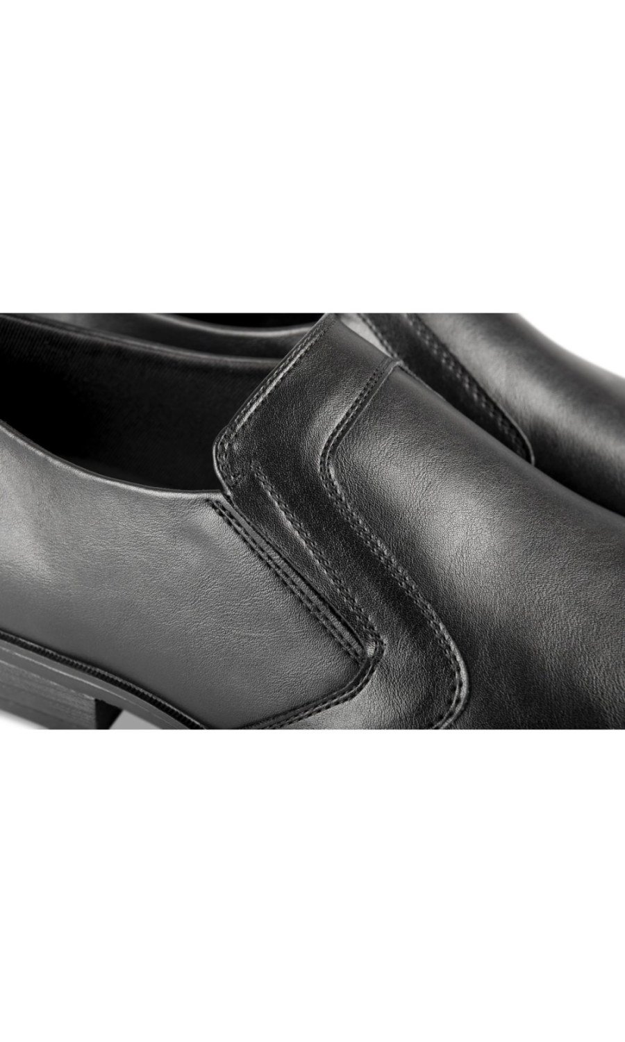 Chaussures de ville sans lacets noires