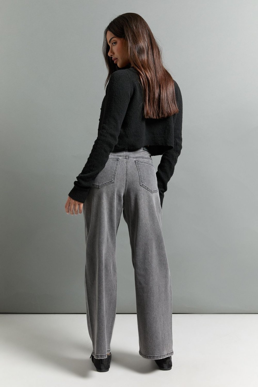 Jean droit taille haute rmadi - Petite