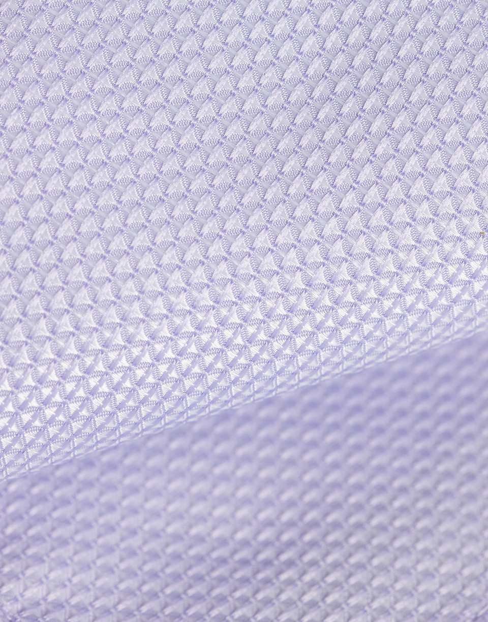Ensemble cravate et pochette texturées - Lilas