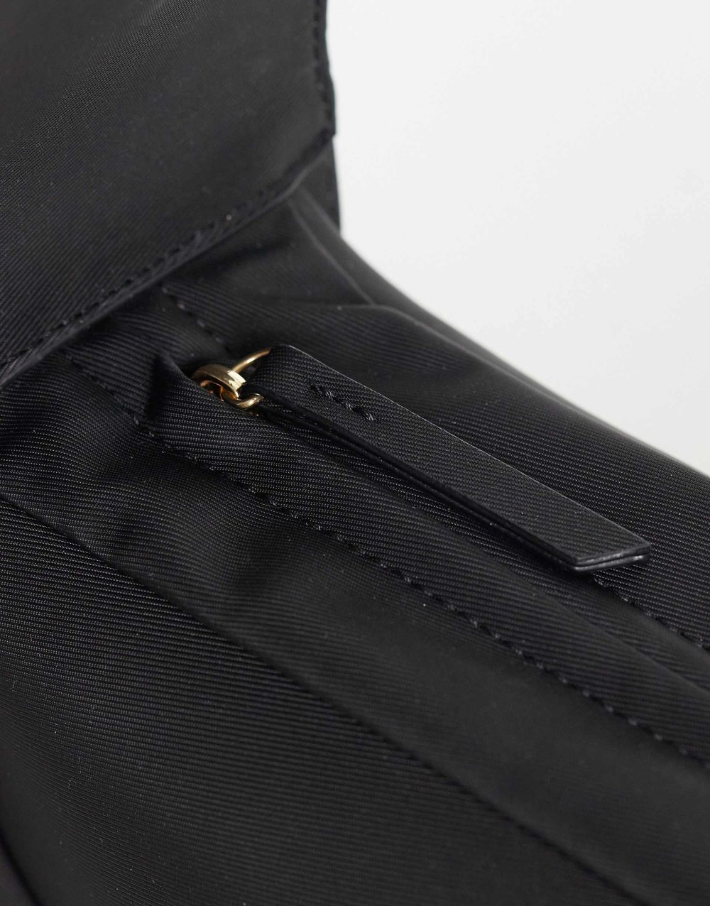 Sac bandoulière zippé noir