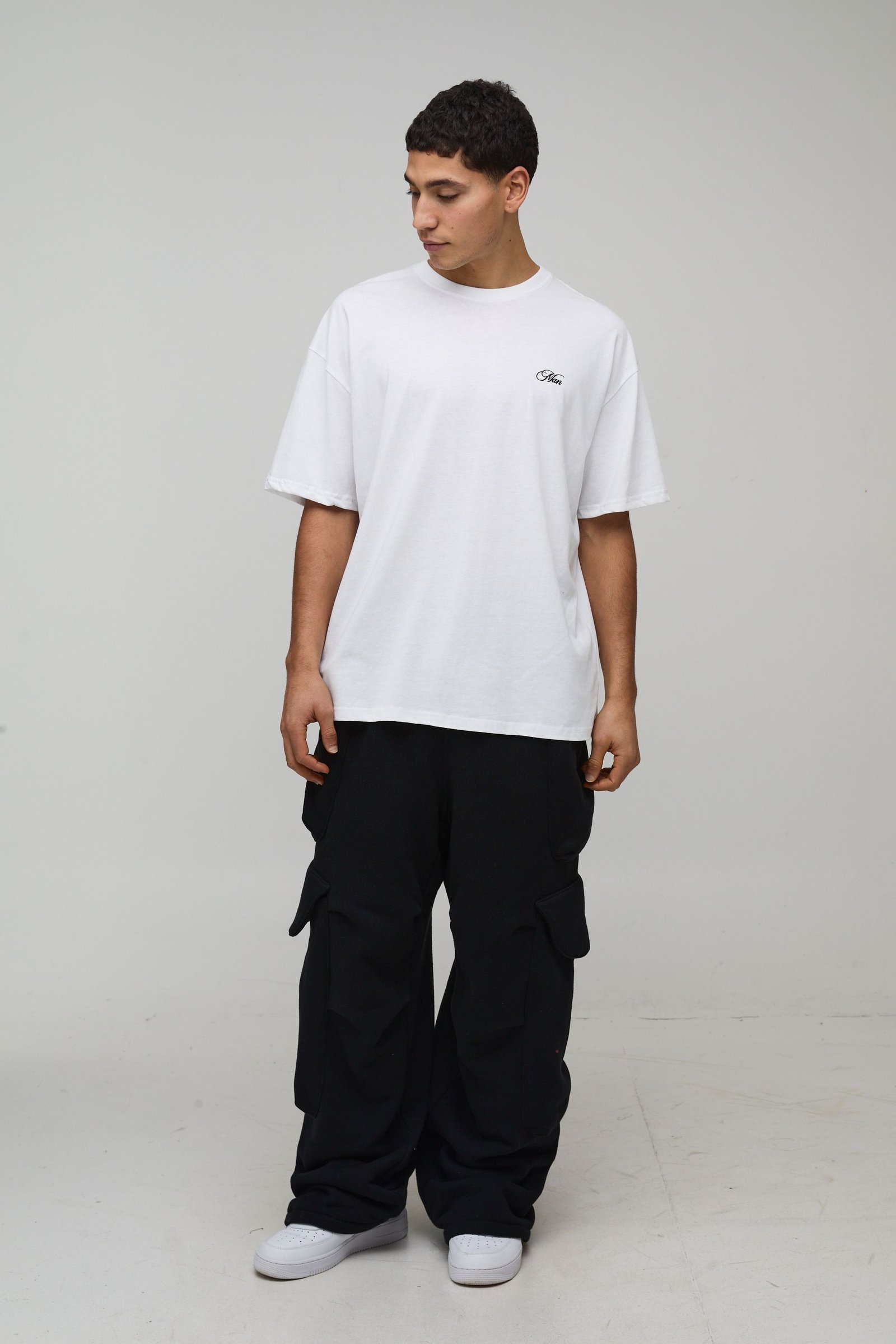 T-shirt oversize b imprimé nwar colonne vertébrale