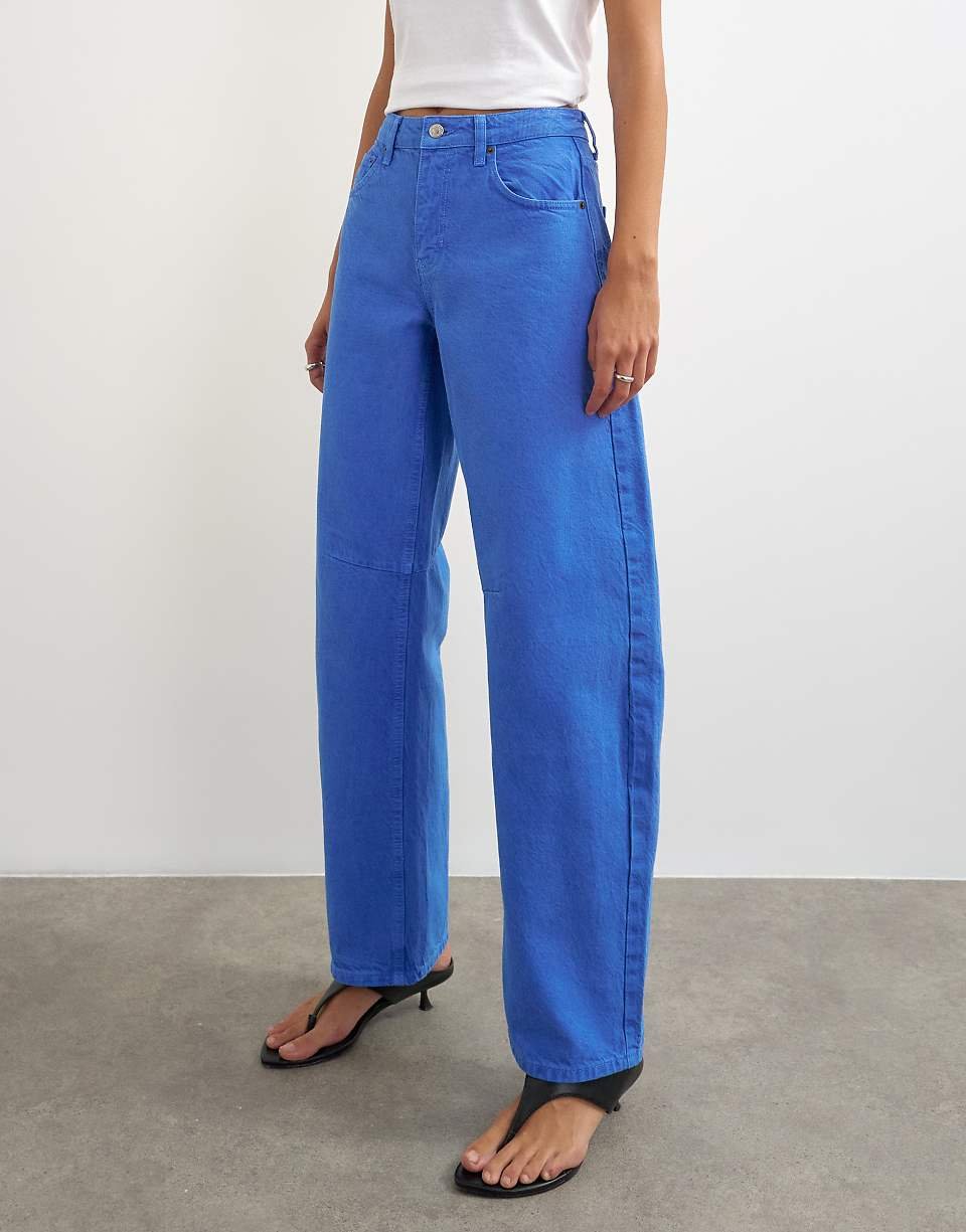 Jean barrel taille mi-haute - Zre9 9wi