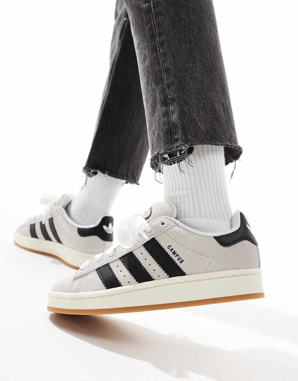 Baskets Campus 00s gris clair et noir