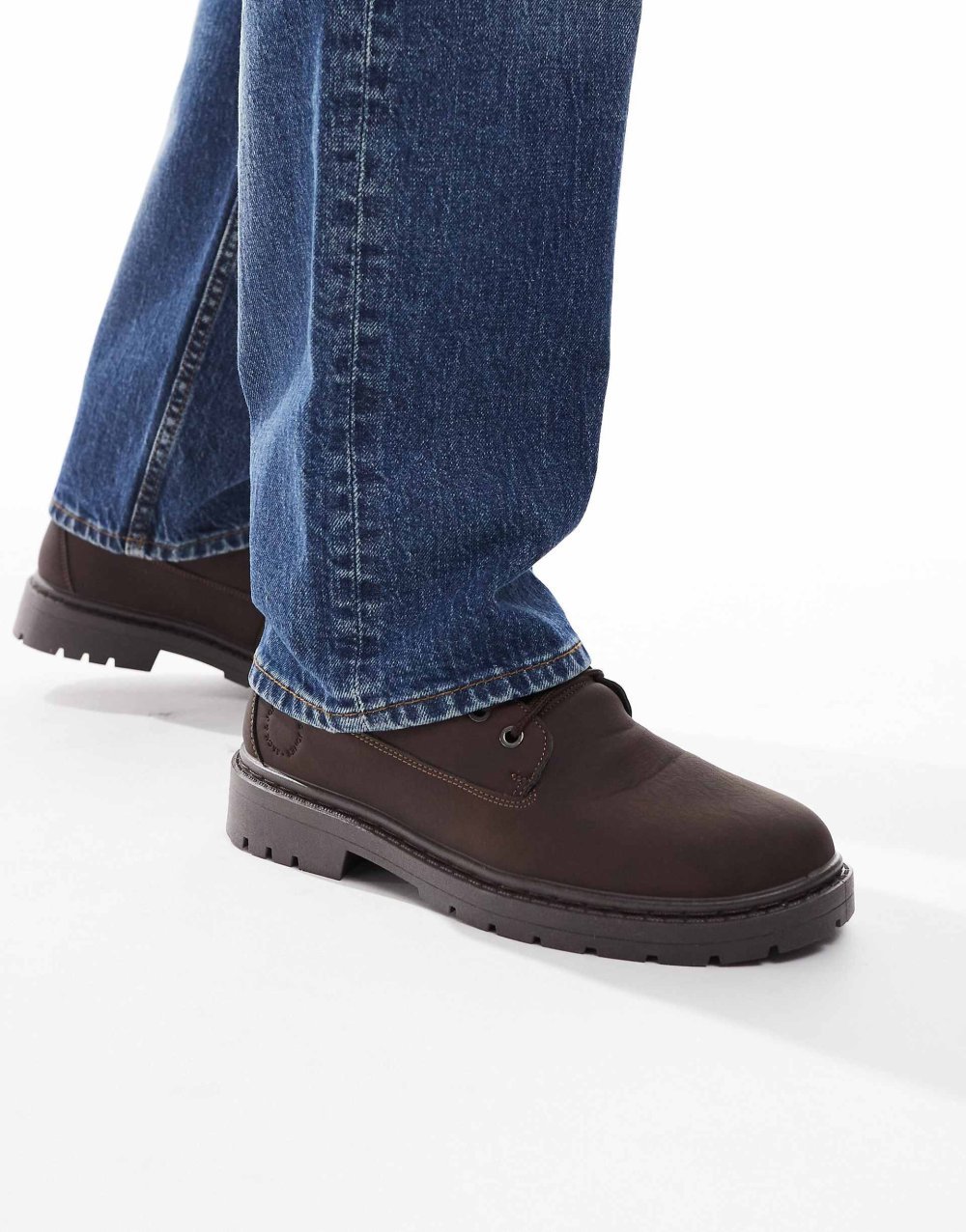 Bottines worker b les lacets qahwi ghame9