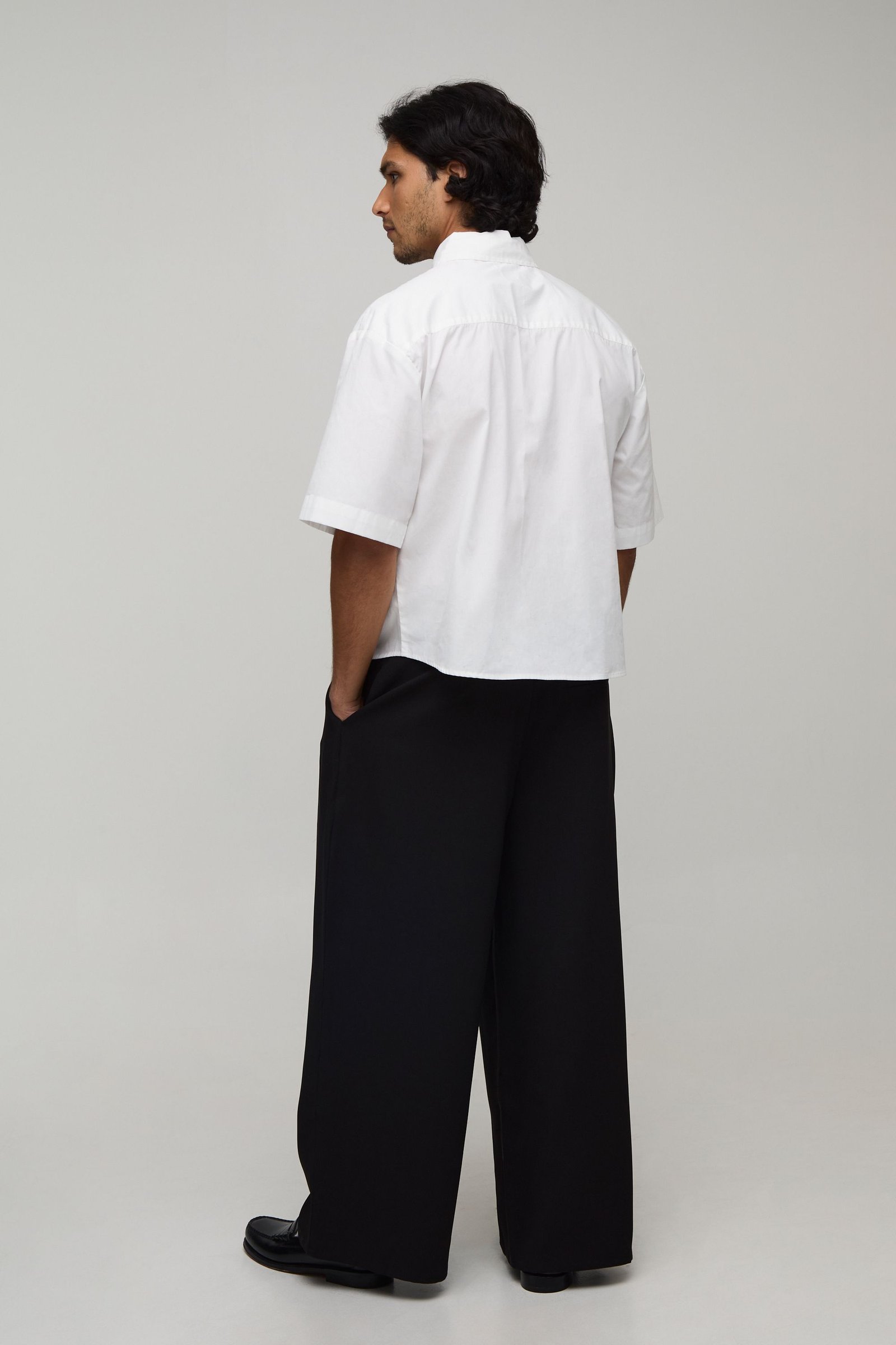 Pantalon De Costume Large Ajusté