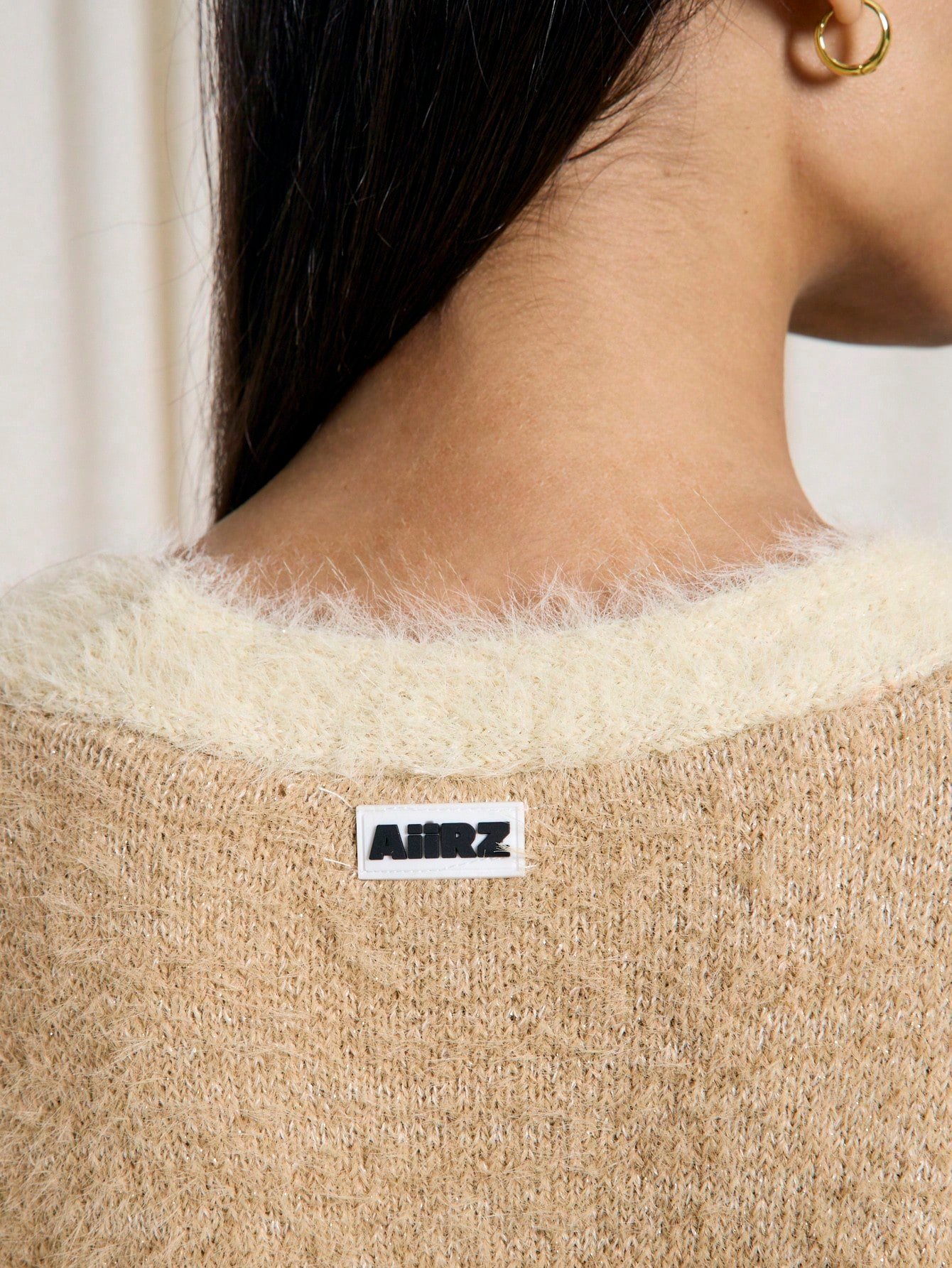 Cardigan en mélange de mohair moelleux de luxe